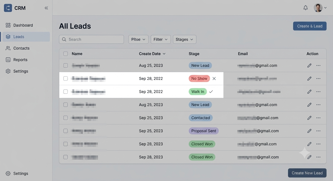 CRM screenshot